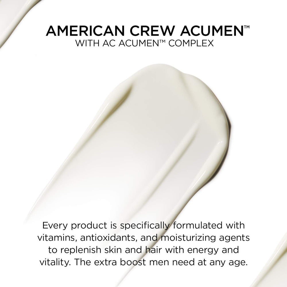 American Crew Acumen Cranberry Body Wash packaging shows convenient usage and brand quality.