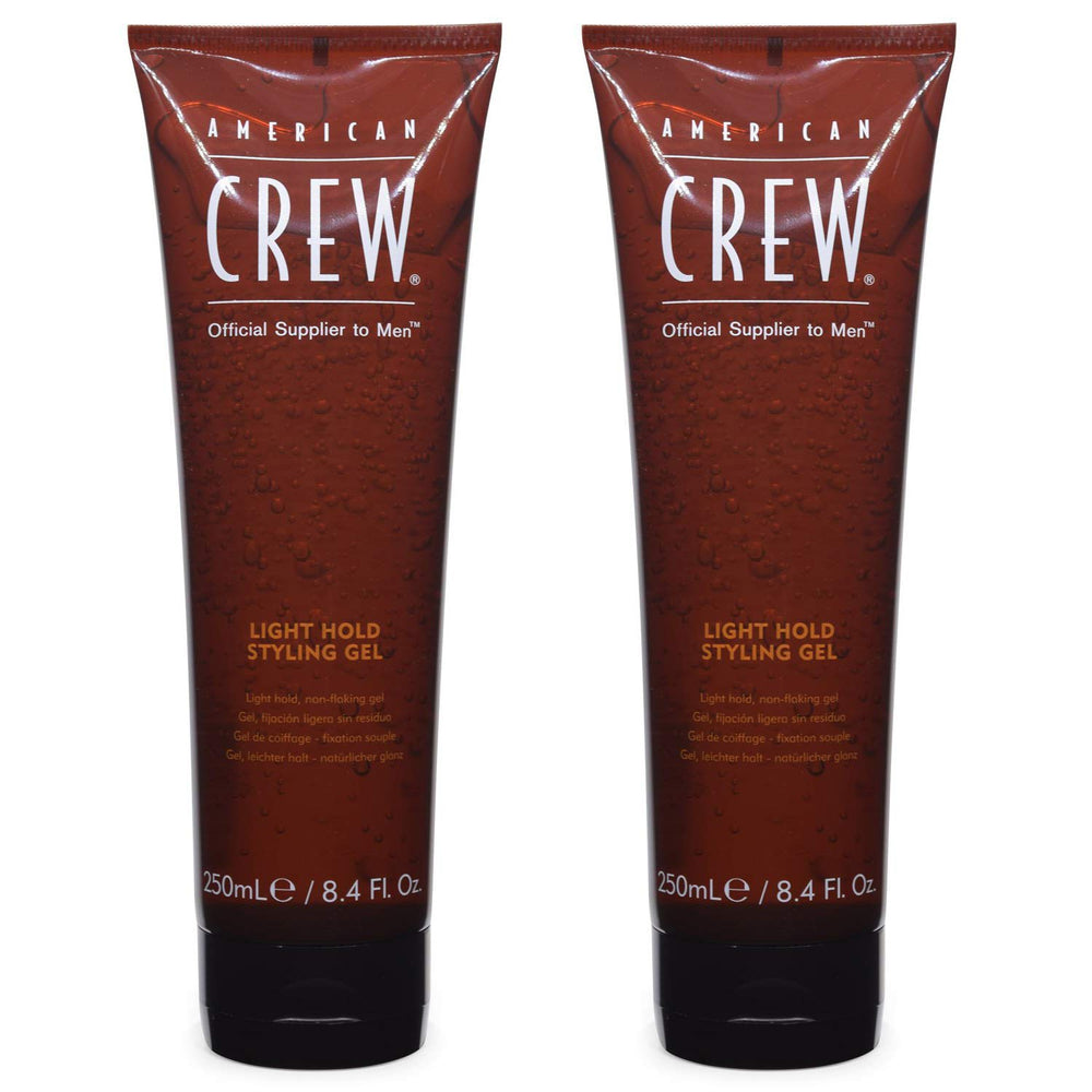 American Crew Classic Light Hold Gel bottle showing flexible shine and light hold.