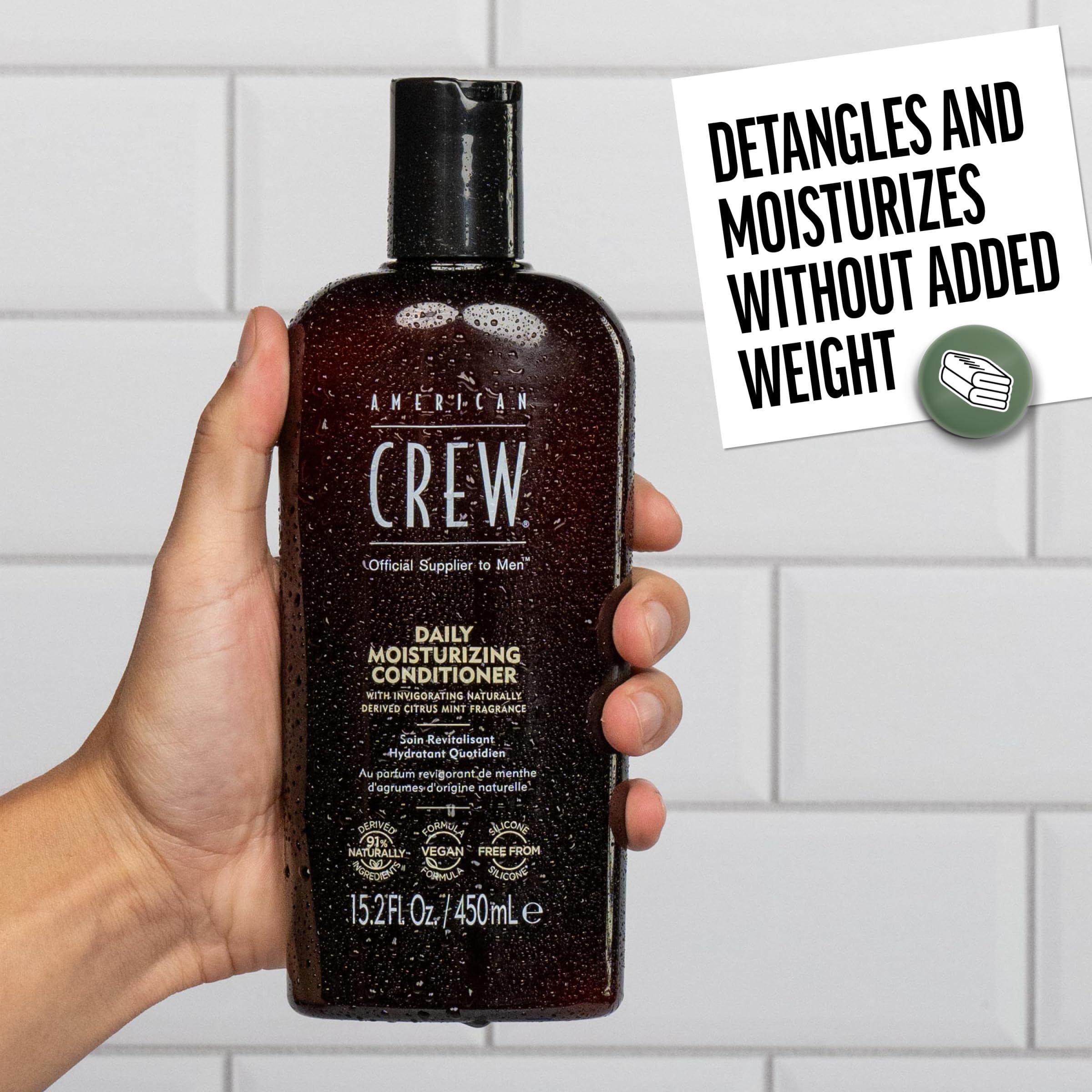American Crew Citrus Mint fragrance enhances grooming routine.