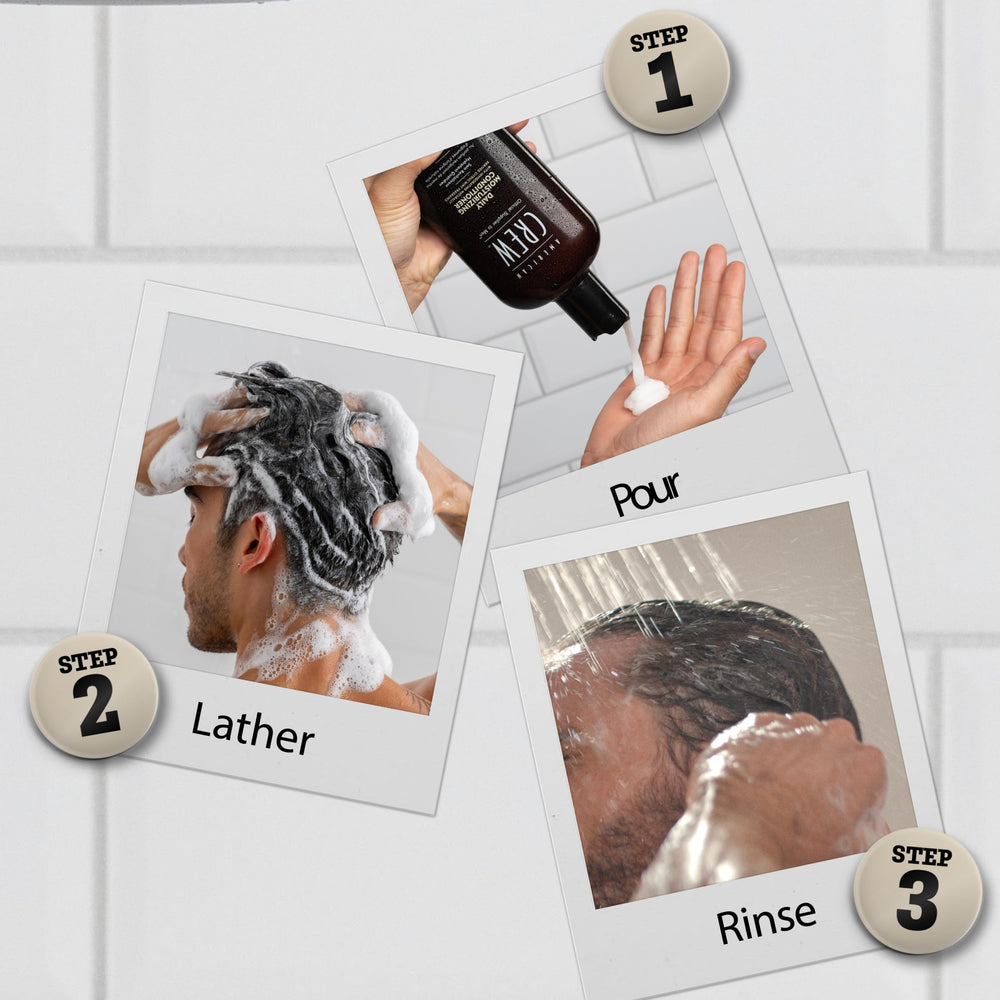 American Crew vegan silicone-free formula signifies clean, cruelty-free care.