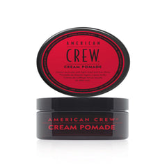 American Crew Cream Pomade jar for natural texture with light hold and low shine