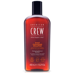 American Crew daily cleanser pump bottle for easy daily cleansing and citrus mint aroma.