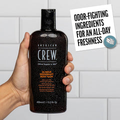 American Crew deodorant body wash lather forming rich foam for a clean feel