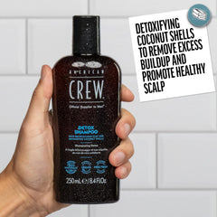 American Crew Detox Shampoo vegan, silicone-free formula supports scalp balance