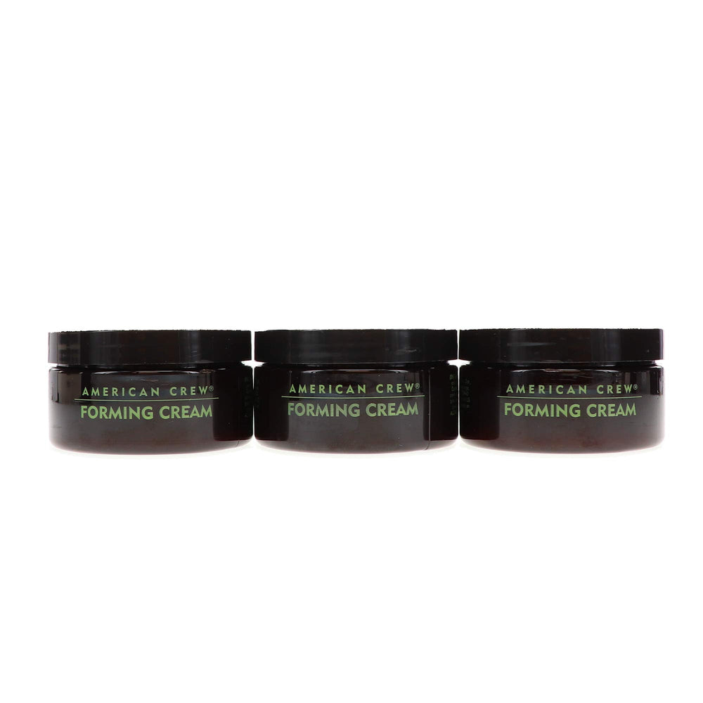 American Crew Forming Cream demonstrating medium hold and natural shine.