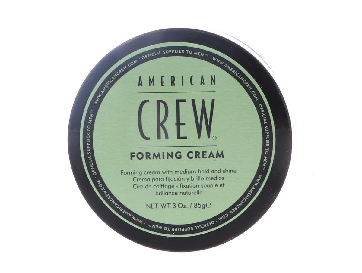 American Crew Forming Cream two-pack front view shows pliable hold for textured styles.