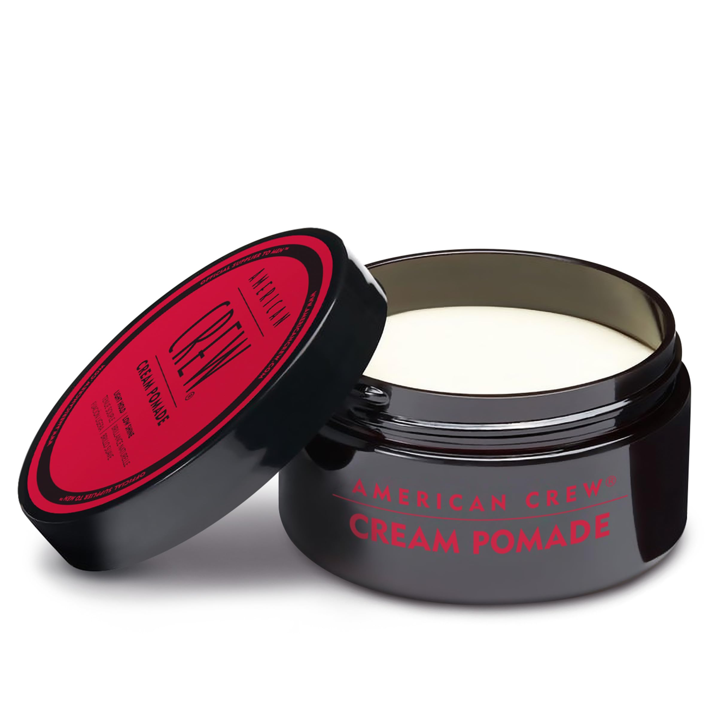 American Crew Hair Cream Pomade product on desk ready for quick grooming touch-ups