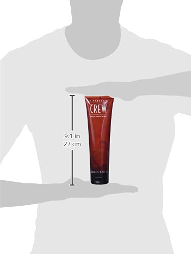 American Crew Hair Gel being combed through hair creates defined texture with light hold.