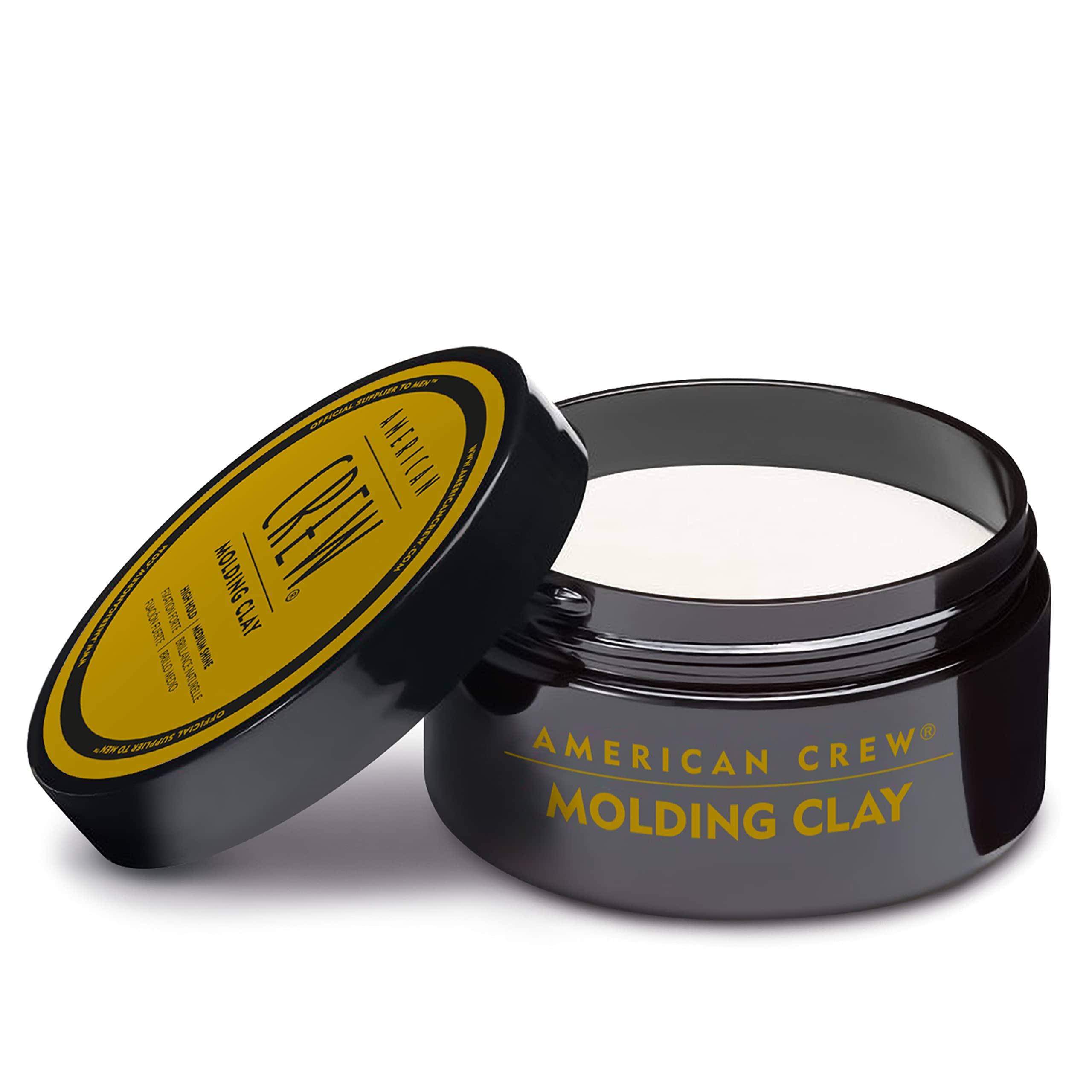 Close-up of molding clay texture highlights natural texture with medium shine.