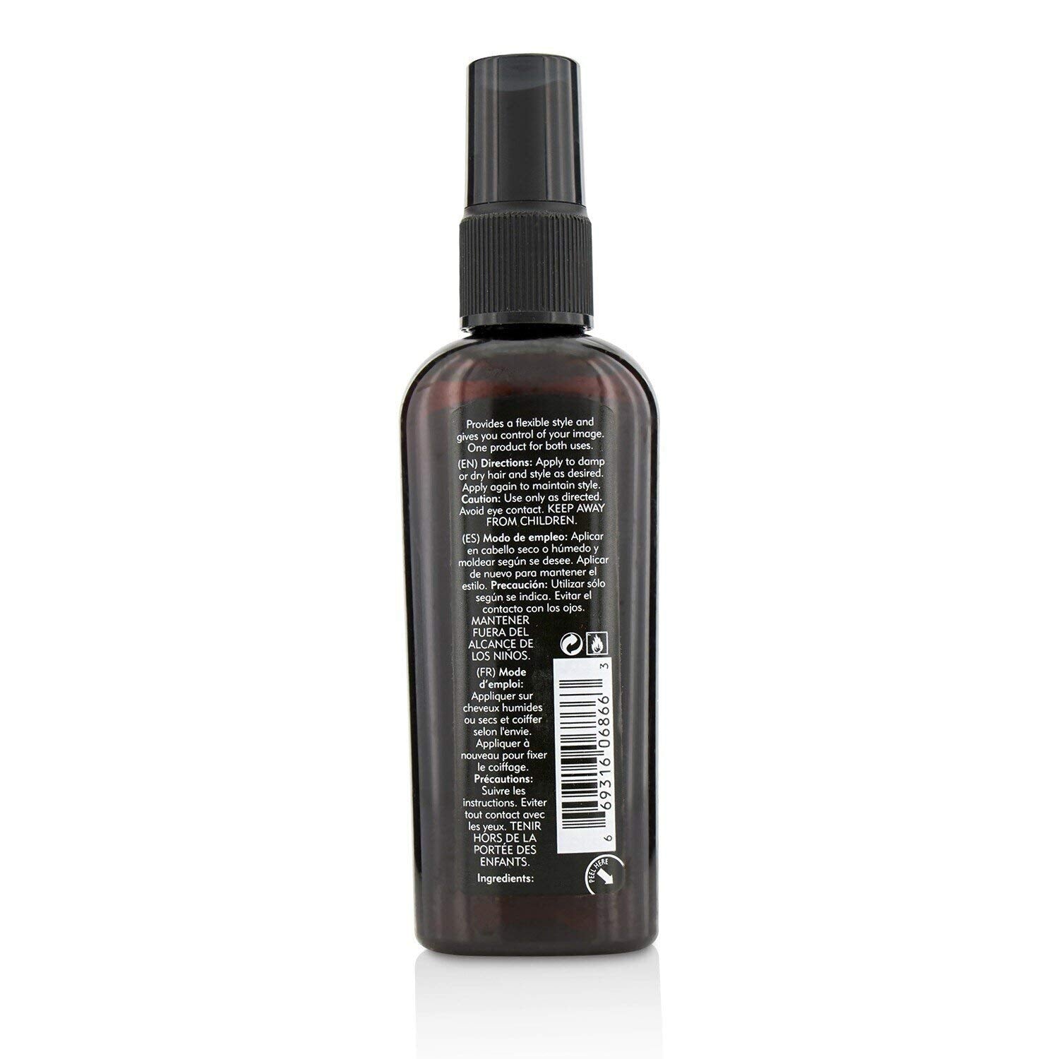 American Crew Hair Spray showing medium hold and shine for a natural finish.