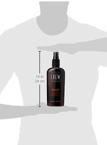American Crew gel on damp hair for quick, natural-looking styling results.