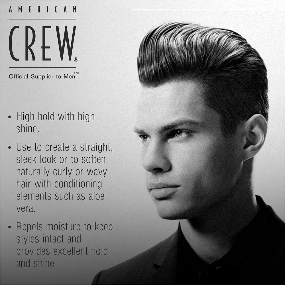 American Crew grooming cream applied on hands for towel-dried hair styling