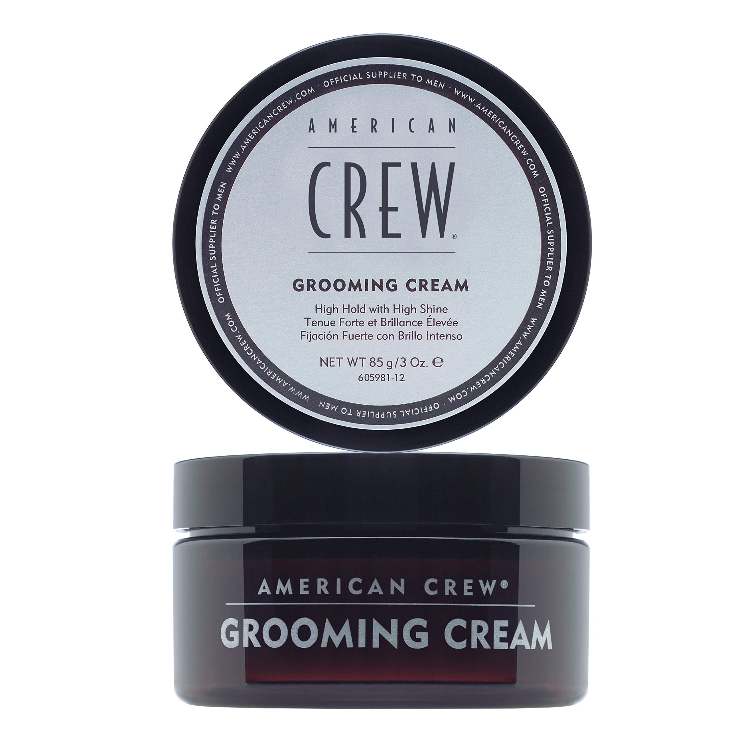 American Crew grooming cream pack-front showing sleek high-hold styling