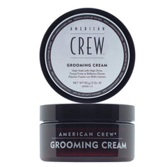American Crew grooming cream pack-front showing sleek high-hold styling