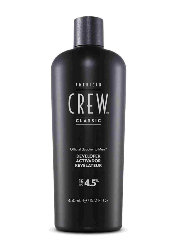 American Crew Precision Blend 15.2 oz developer bottle for gray blending, consistent lift and softness