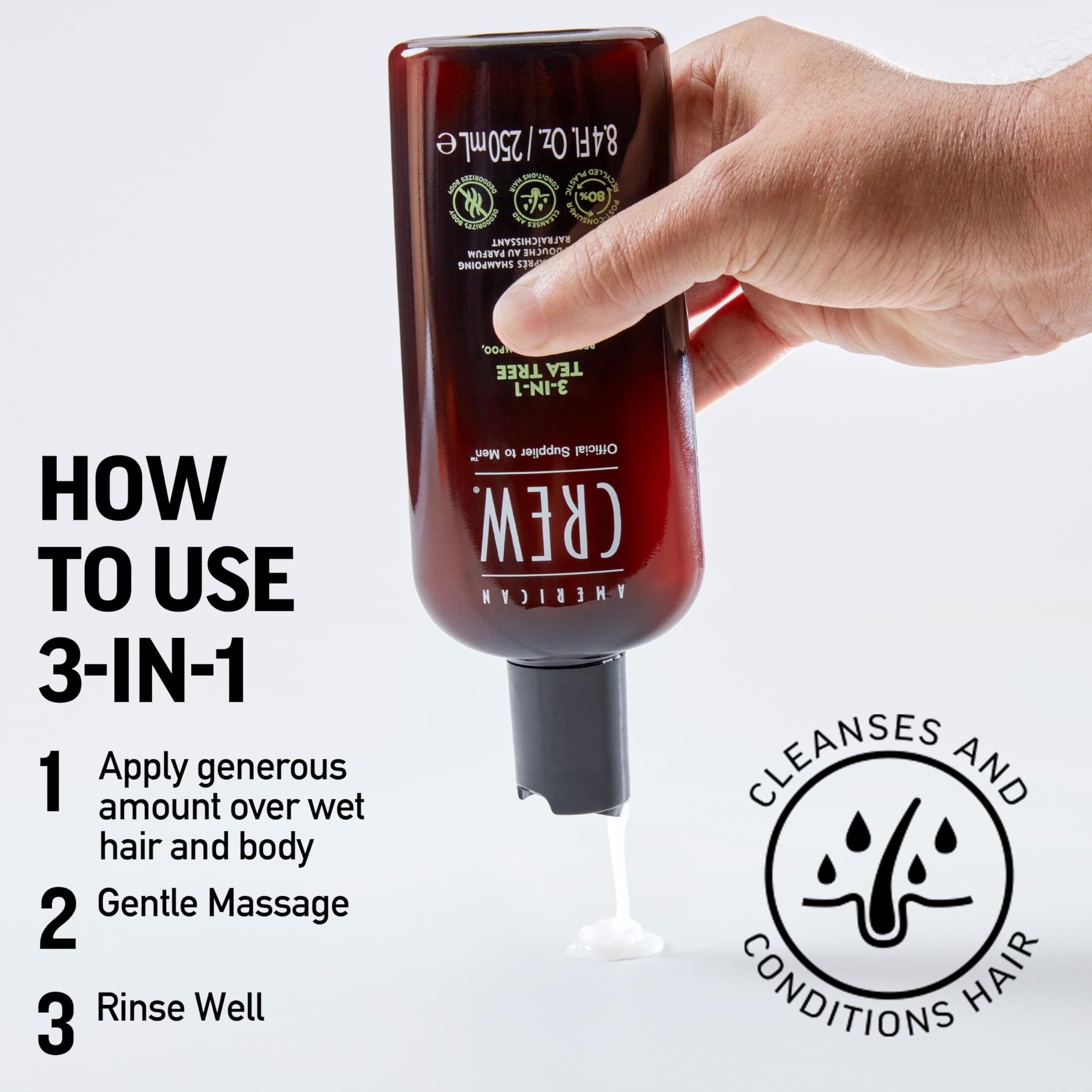 American Crew Tea Tree 3-in-1 gift pack ideal for gifting.