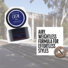 American Crew Whip Styling Cream on hands demonstrates light, pliable hold.