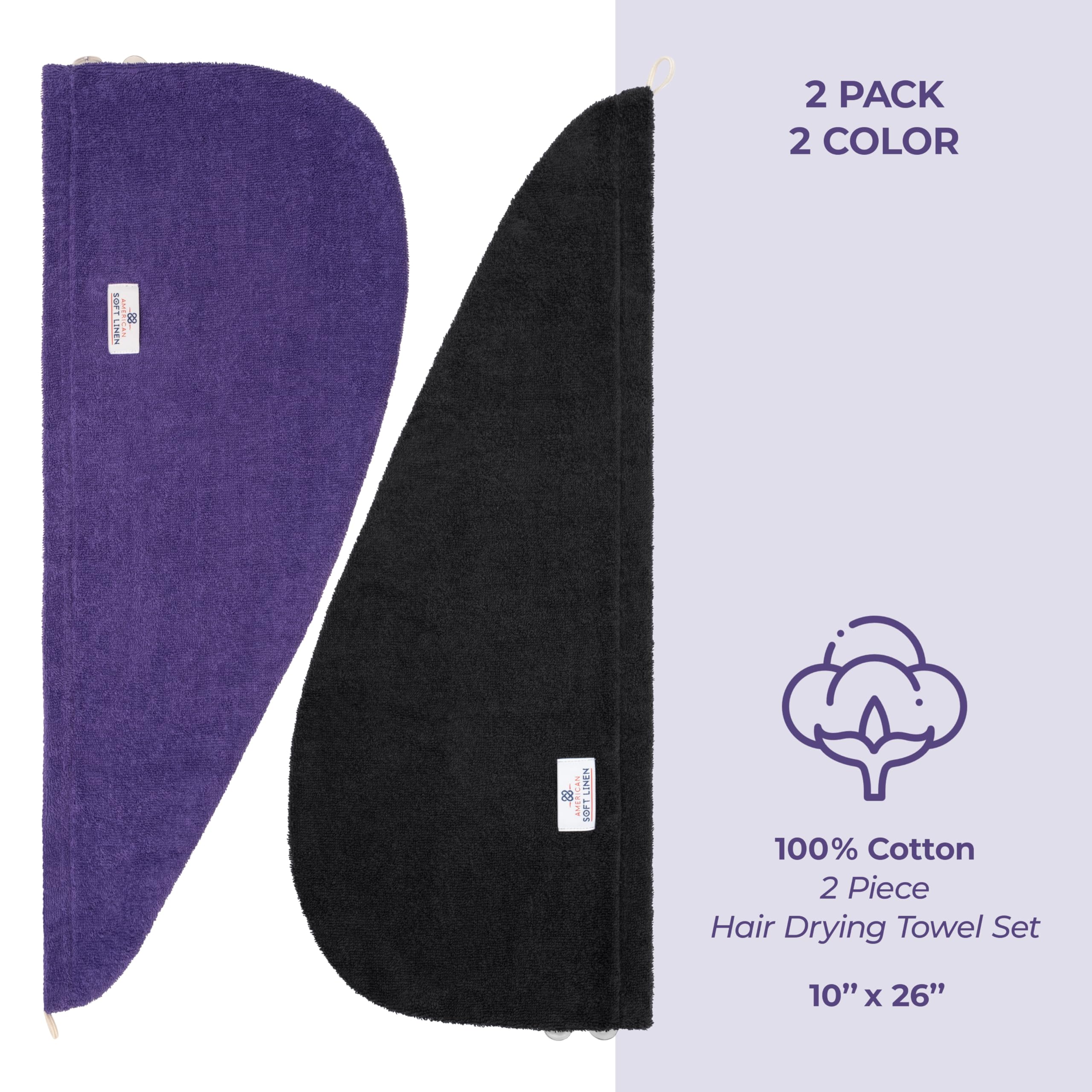 American Soft Linen towel on model shows comfortable post-shower use.