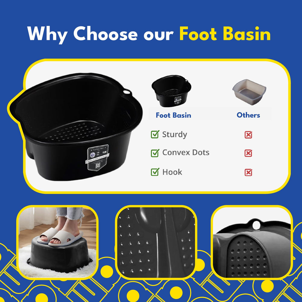 American Wellness Authority AWA gray foot bath basin set up in a cozy home spa