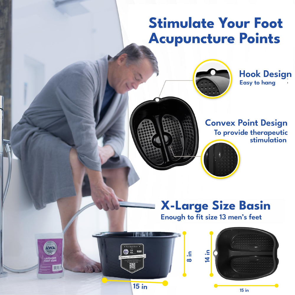 American Wellness Authority AWA rounded arch support detail for comfortable long soaks