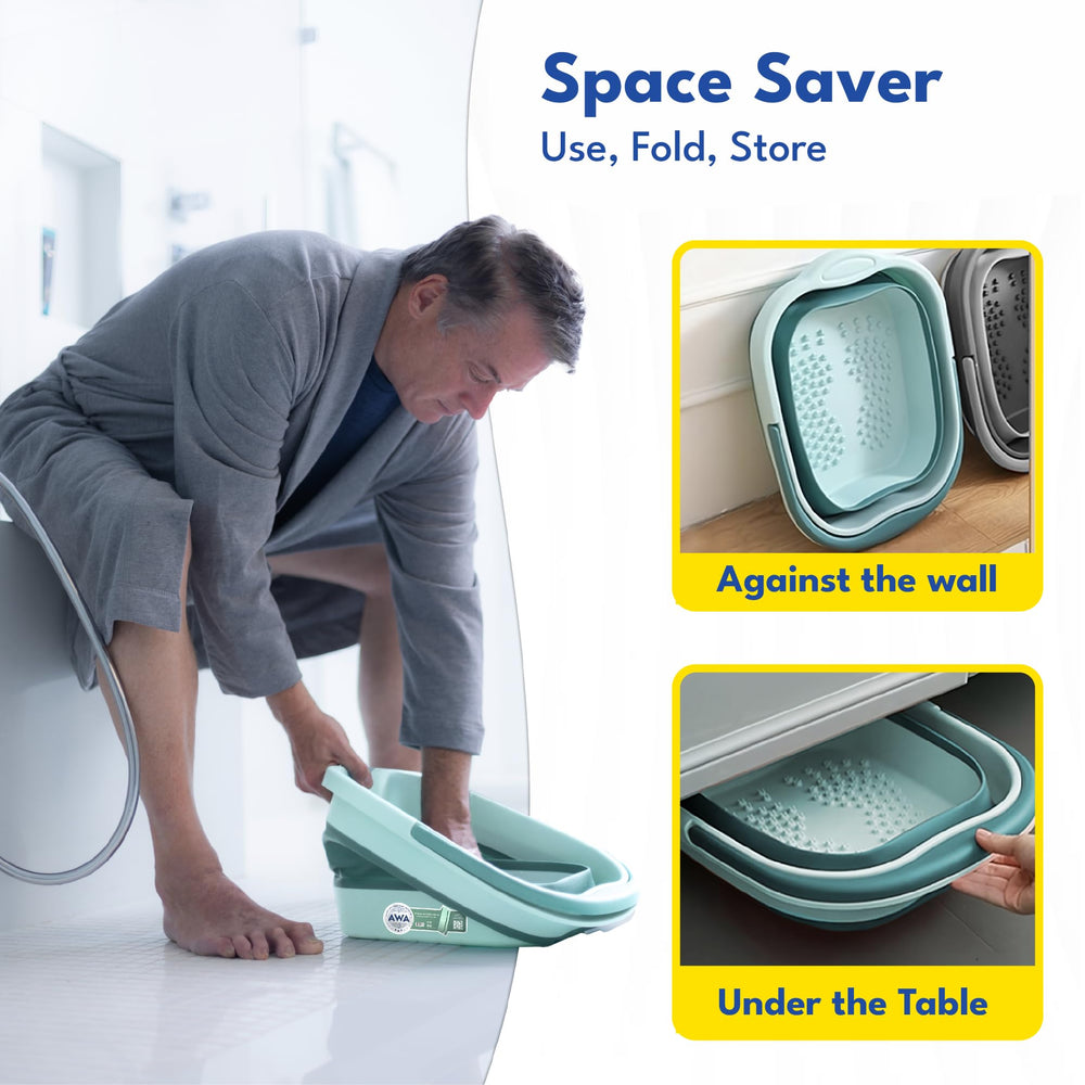 American Wellness Authority home foot care routine tub enables relaxing foot care at home.