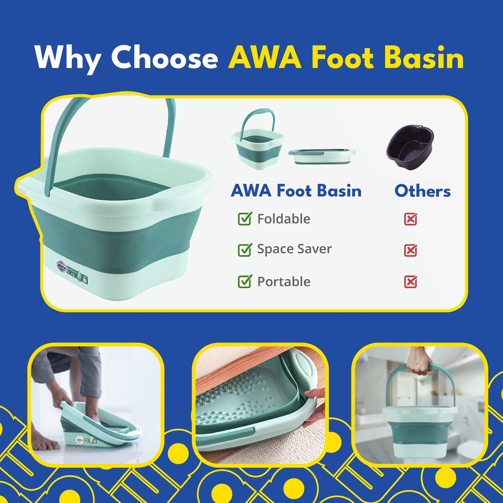 American Wellness Authority multifunctional pedicure basin ideal for spa setups and routines.