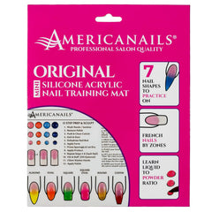 Americanails Mini Acrylic Nail Training Mat rollup: portable practice on the go