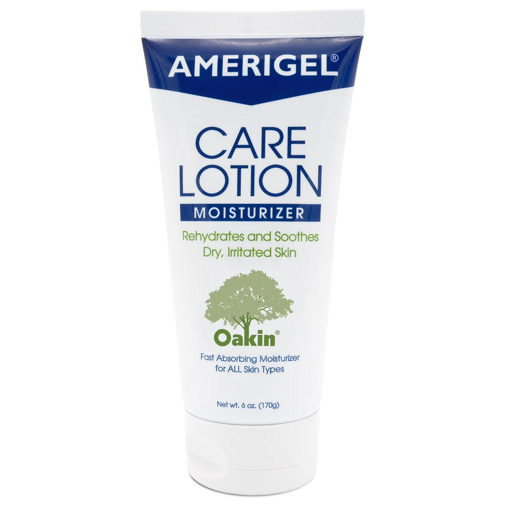 AMERIGEL Care Lotion bottle label highlights APMA approved diabetic skincare