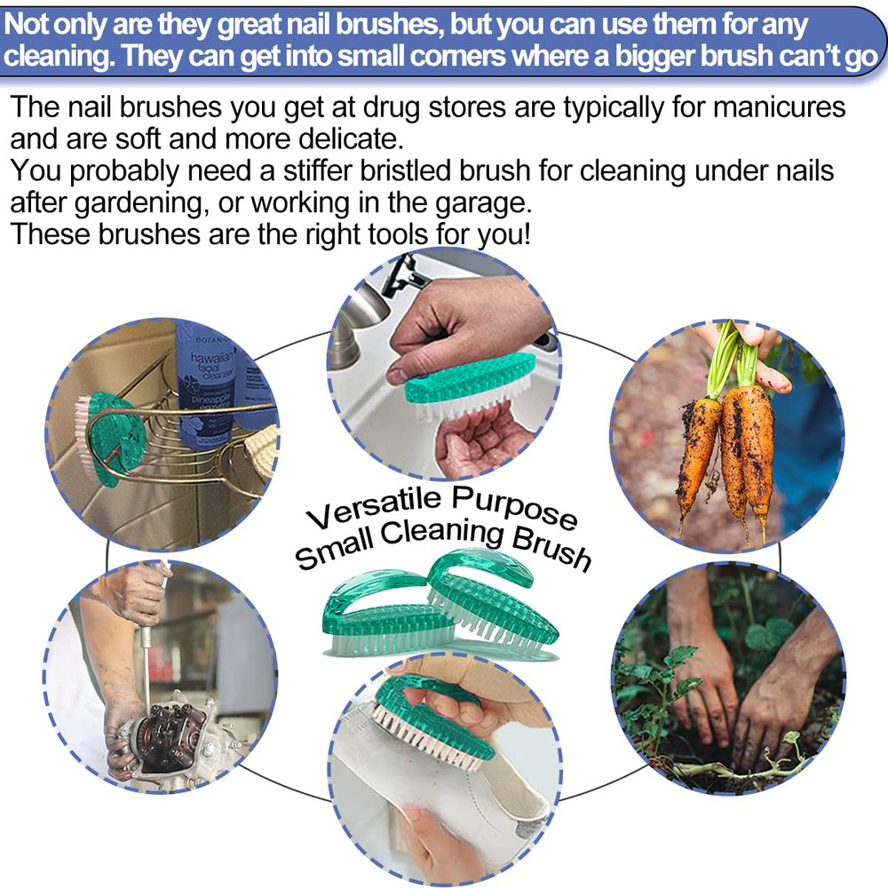 AMERWASH PLUS garden-mechanic nail brush green keeps hands tidy after messy tasks