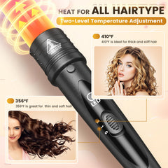 Amgcive dual-voltage design enables worldwide travel styling.