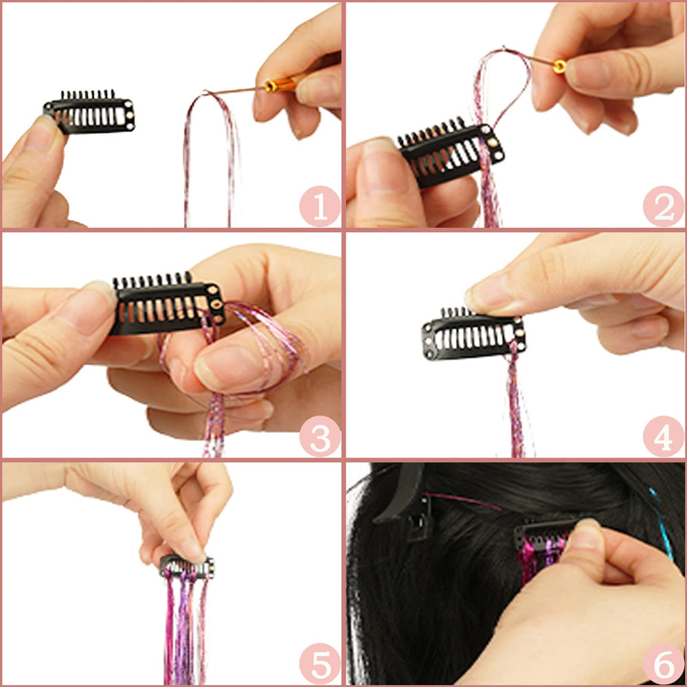 AMGPT creative hairstyle ideas with glittery length and shine inspiration.