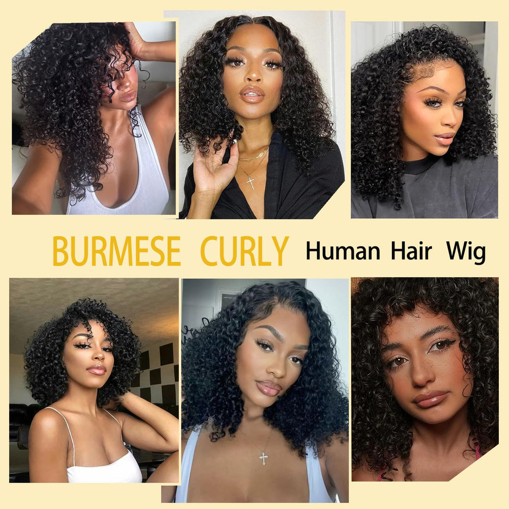 Amicalite Burmese Curly Bundles 16inch ready-to-dye texture supports customization.