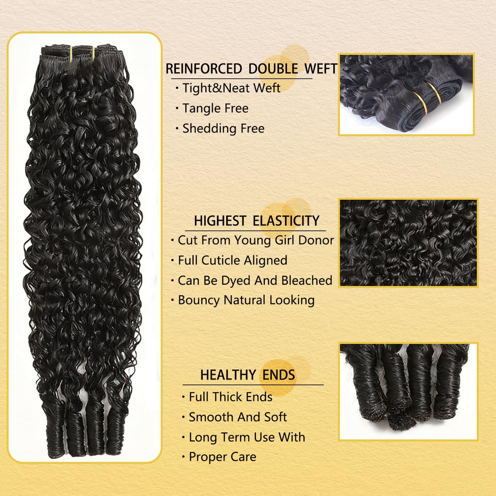 Amicalite Burmese Curly Bundles 18inch long-full look for dramatic volume and impact.