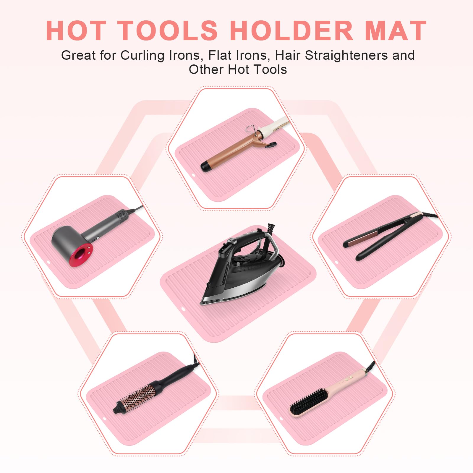 AMIJEAL safety mat protecting cords and tools from heat