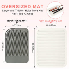 AMIJEAL silicone mat close-up showing raised non-slip texture