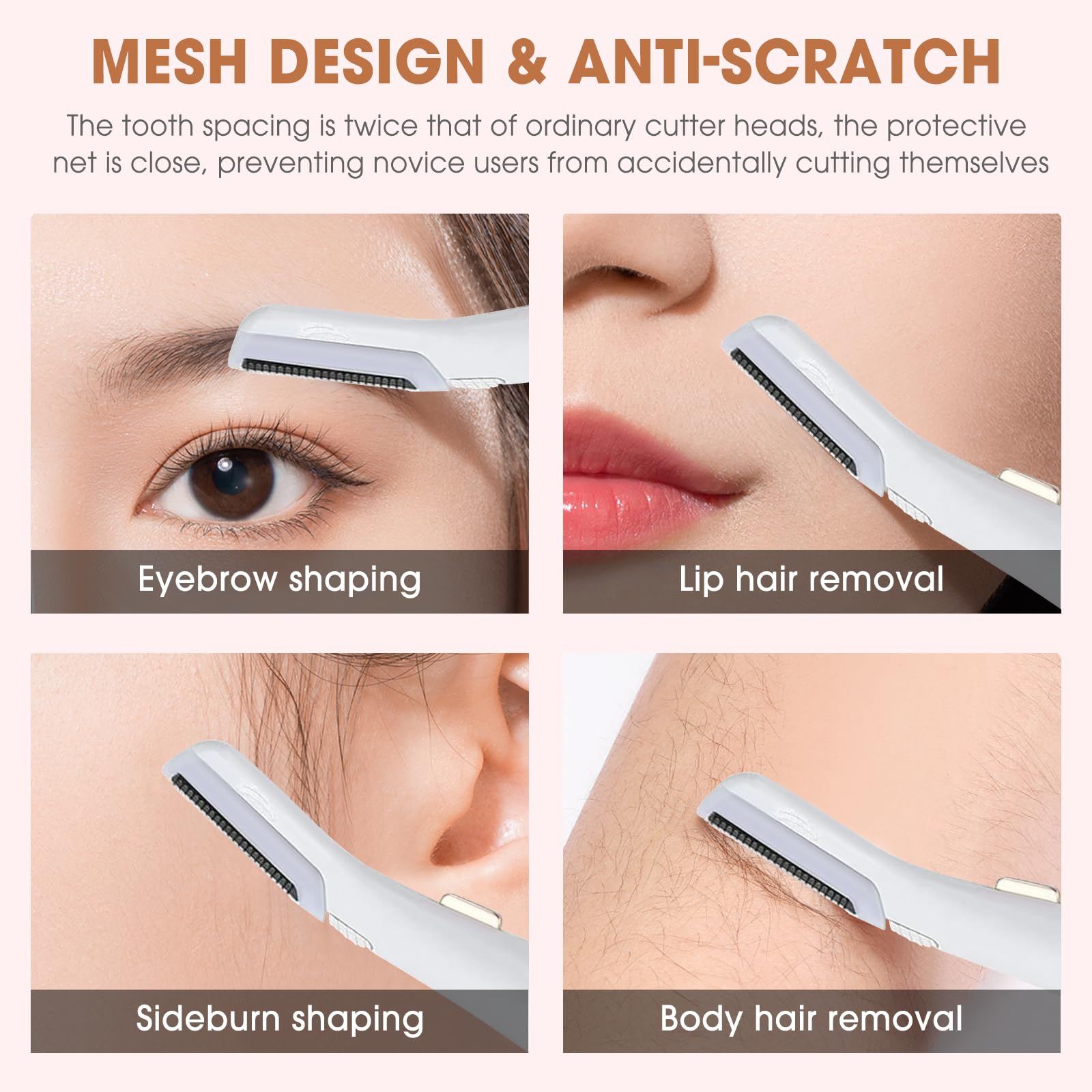 AMILKME U-shaped arc design reduces friction for gentler skin contact.
