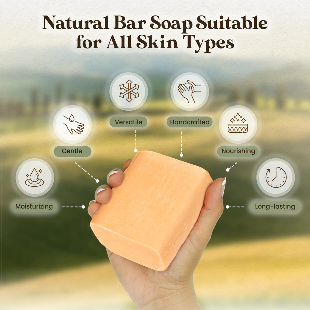 Amish Farms soap with clean scent enhances daily shower experience.