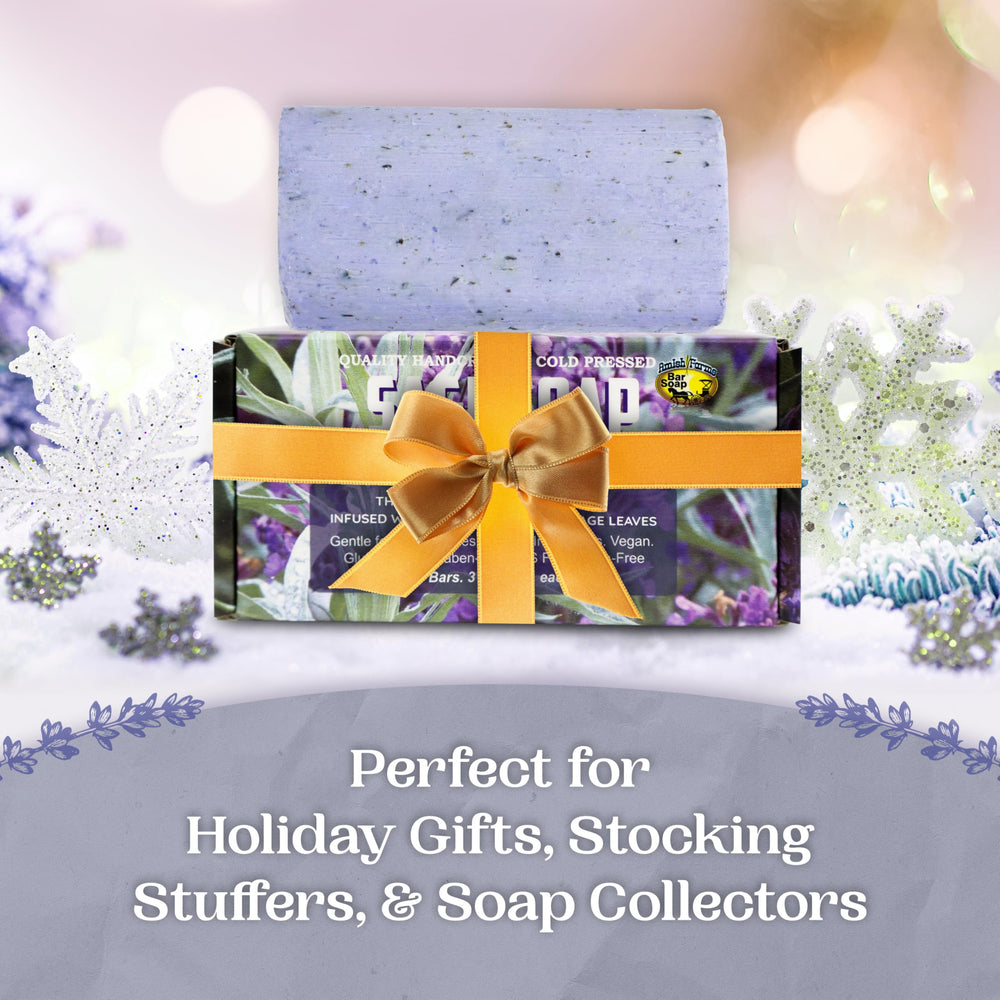 Amish Farms Sage Soap Bar hands-face-body suitable for multi-use routines.