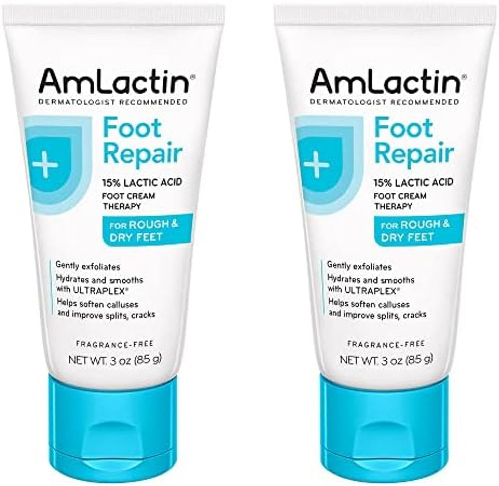 AmLactin Foot Cream Therapy pack-of-2 box for ongoing foot care.
