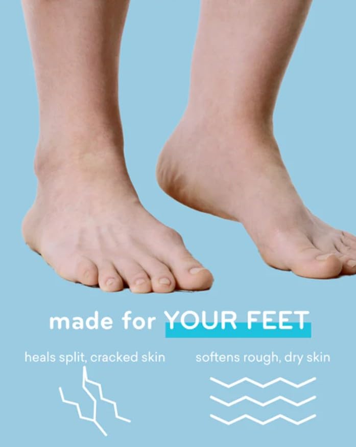 AmLactin quick absorption for daily foot care close-up.