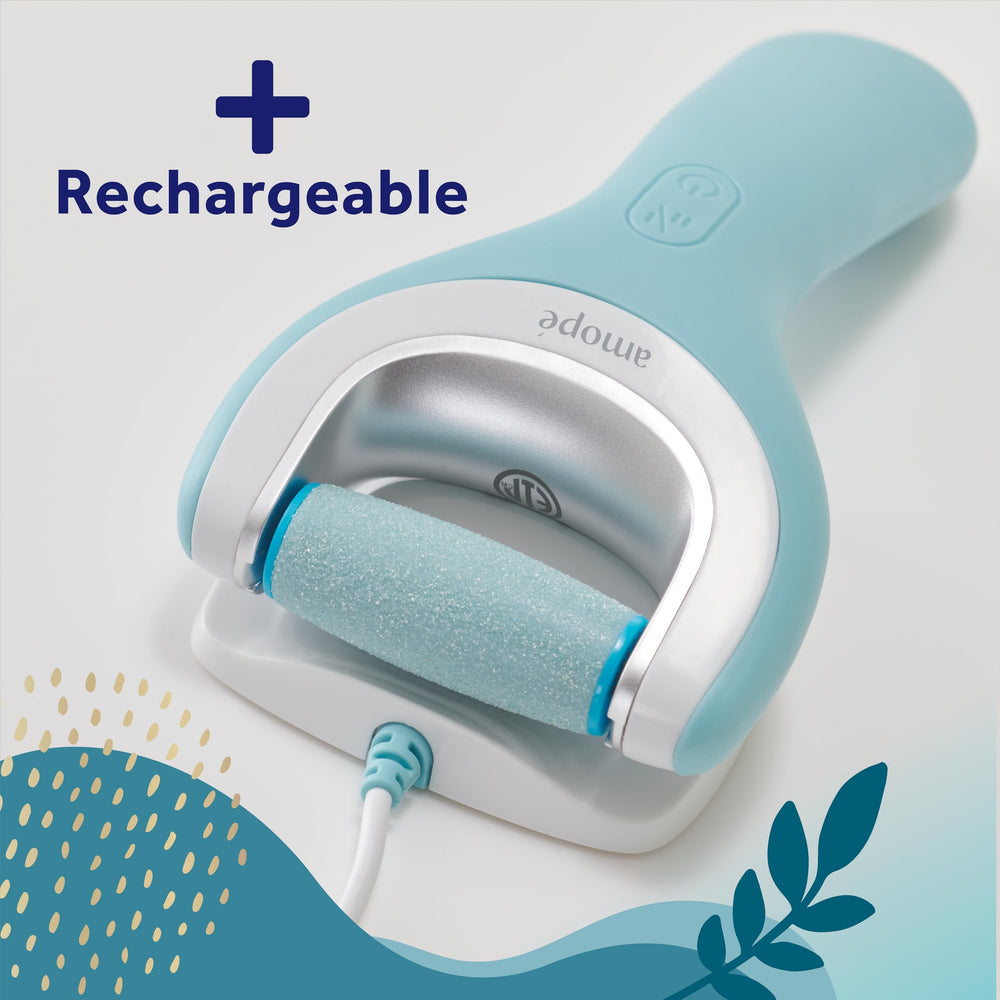 Amope Pedi Perfect Pro exfoliation brush adds cleansing and surface polish.