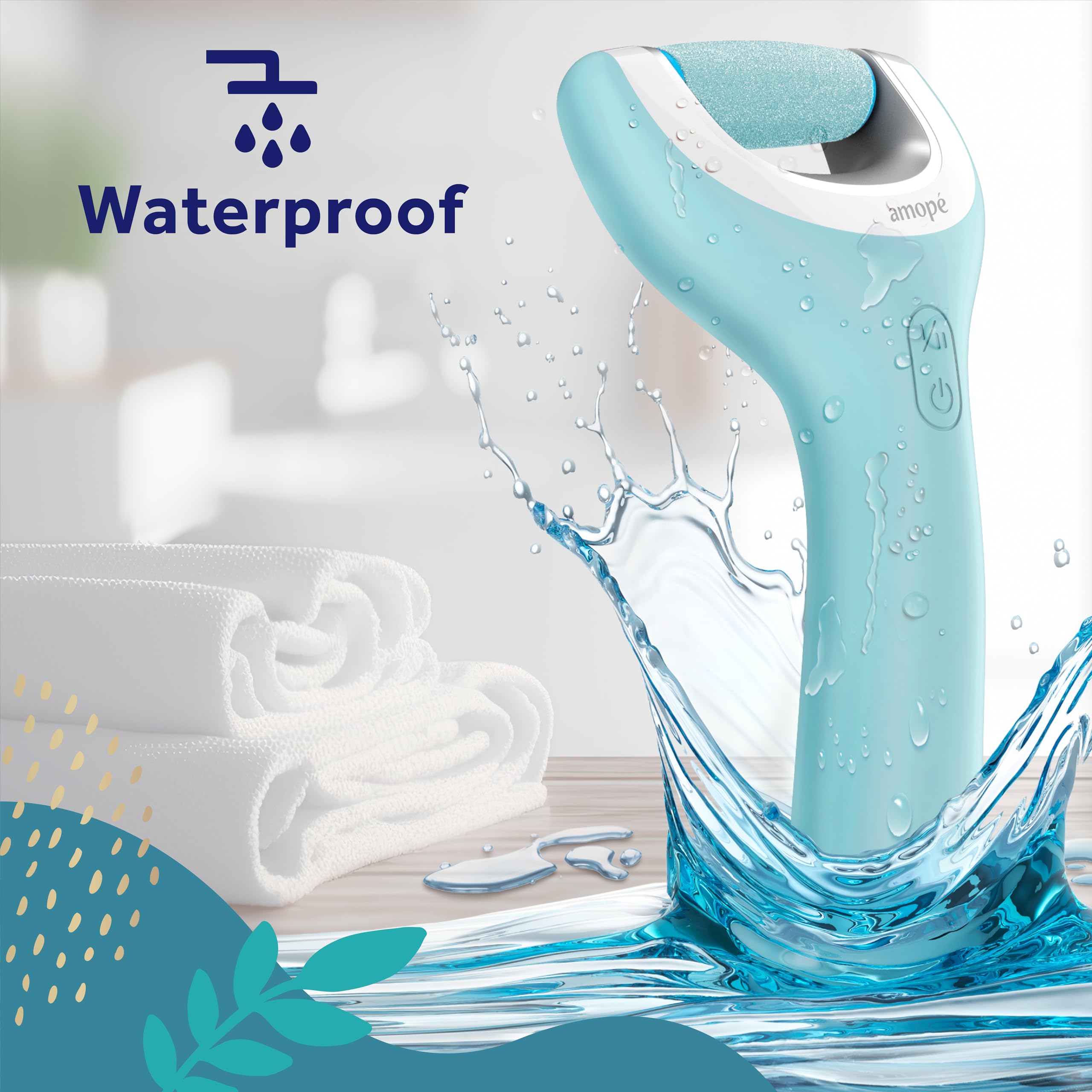 Amope Pedi Perfect Pro ultra coarse roller head for deeper buffing of tough spots.