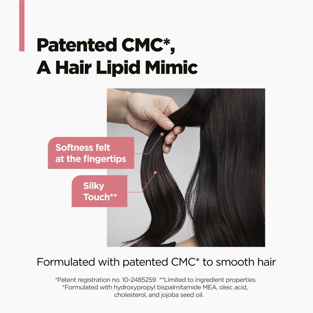 AMOS PROFESSIONAL amino 18 protein blend illustration showing strong hair nourishment.