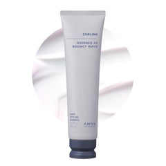 AMOS PROFESSIONAL Curling Essence bottle closeup highlights premium hydration for defined curls