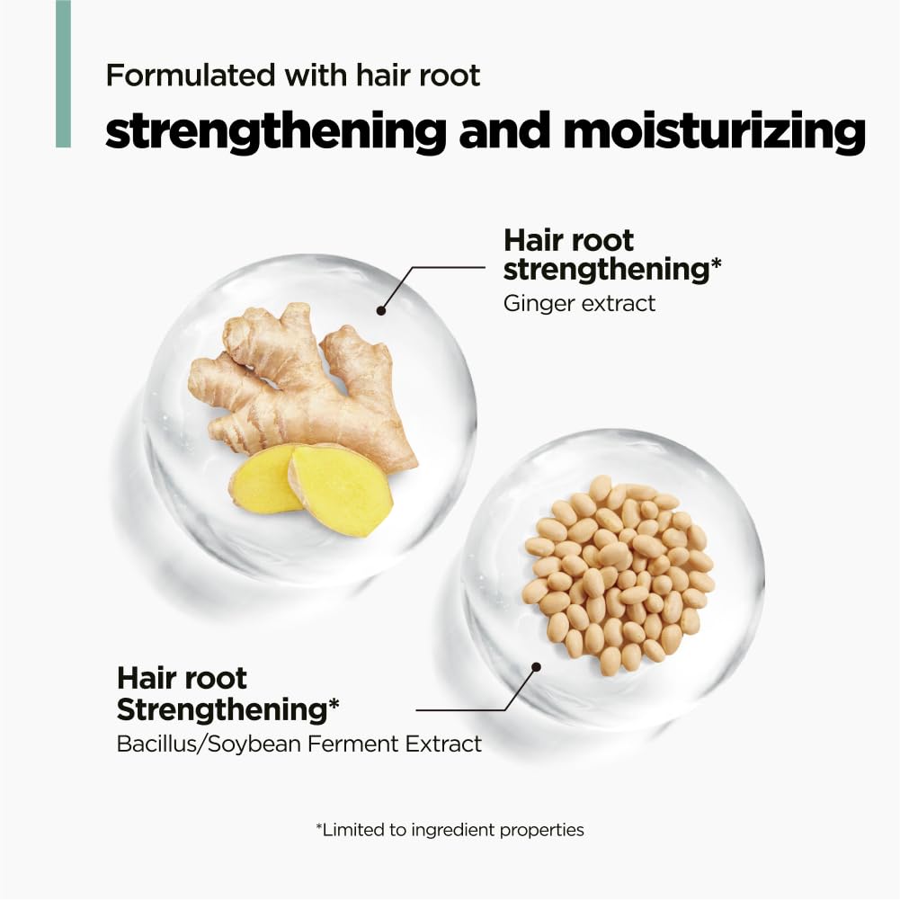 AMOS PROFESSIONAL bottle beside green tea leaves signals refreshing formula