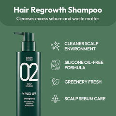 AMOS PROFESSIONAL Green Tea Shampoo mint finish provides a brisk, refreshing scent.