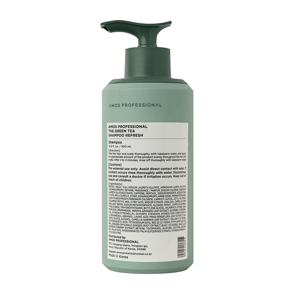 AMOS PROFESSIONAL post-wash hair shows bounce and volume