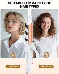 AmoVee curling iron with 360 swivel cord for tangle-free styling