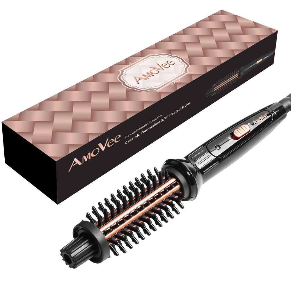 AmoVee Lightweight 3/4-inch barrel fits short hair for quick touch-ups.