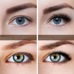AmoVee self-adhesive eyelashes length range 9-15mm adds subtle lift.